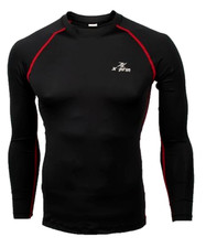 XPRIN XP100 Series Base Layer Compression Long Sleeve Sports Wear UV 97.5% SZ L