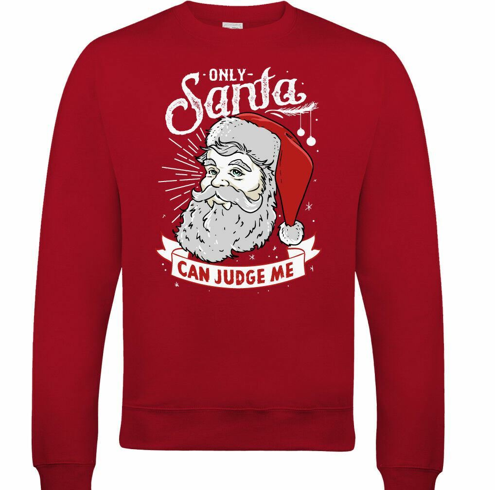 Santa Can Judge Me Mens Funny 
