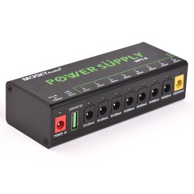 MOSKYAUDIO 8-Kanal-Gitarrenpedal-Netzteil mit unabhängigem Y0Q2