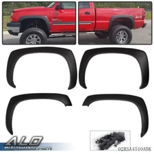 4pcs Wheel Fender Flares Fit For GMC Sierra Chevy Silverado 99-07 Factory Style