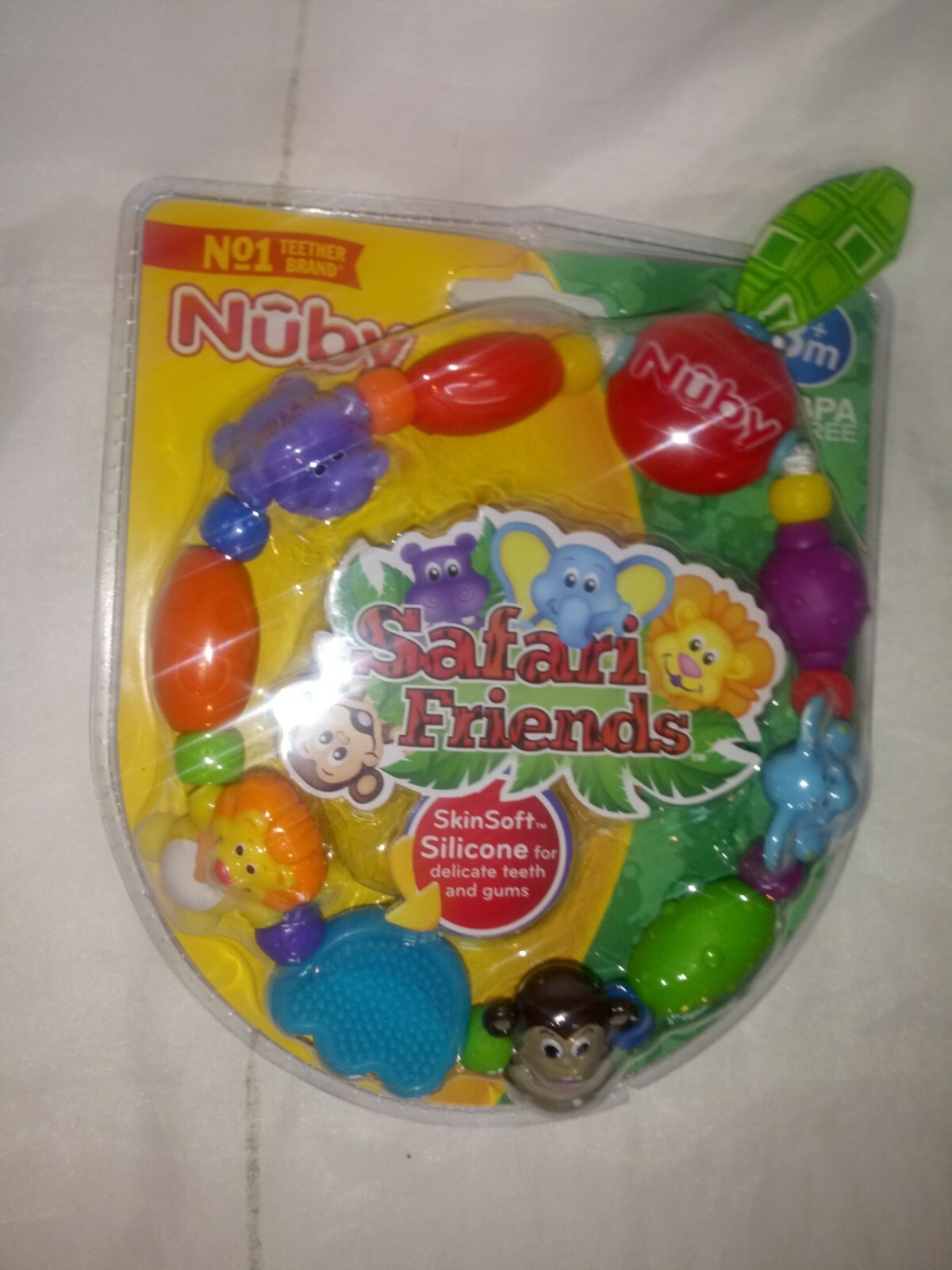 nuby safari friends baby teether