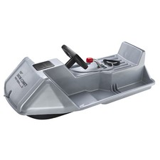 EKO Lenkschlitten Bob Schlitten Snow Comet 100 silber Rodel Lenkrodel Kinder