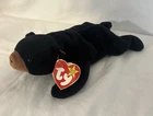 Ty Beanie Baby Blackie Black Bear Plush Beanbag, Vintage 1994 Retired