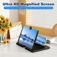 2026 Upgraded Big Screen Phone Magnifier 3D HD Screen Amplifier with Foldable