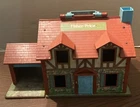 Vintage Fisher Price Little People Play Family House 952 Brown Tudor 1980