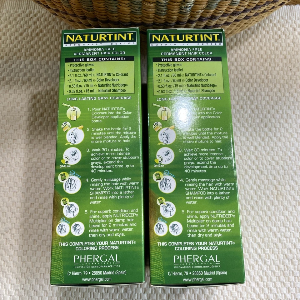 Color de cabello permanente Naturtint 8N germen de trigo rubio 5,28 fl oz 150 ml paquete de 2 Foto 2 de 4