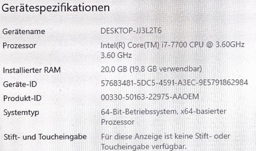 HP Workstation Z240 Intel Core i7 7700 20GB 250GB SSD Pc Rechner - Bild 3 von 5