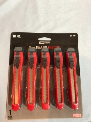 NEW 10 Piece Tool Shop 9mm Snap Off Knife Set #G16