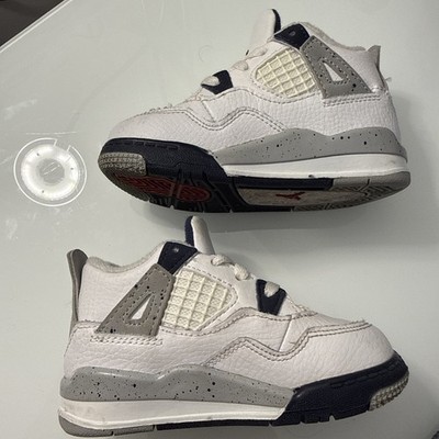 Jordan 4 Retro 7c Midnight Navy TD Athletic Casual Sneakers