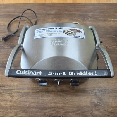 Cuisinart 5-in-1 Griddler Model GR-4N Grill Griddle Panini Press Sandwich Maker