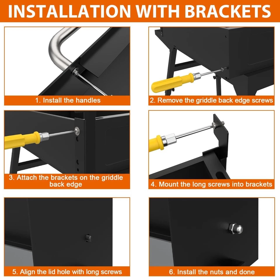 Blackstone 17" Tabletop Griddle Hard Cover Hood with Temperature #R047 - Image 3 of 4