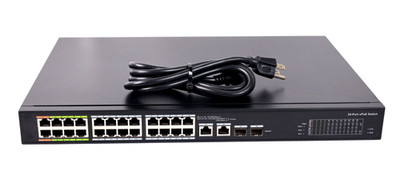 ICRealtime PWR-EPOE-24 Layer 2 Managed Network 24 Port PoE Switch For NVR w67