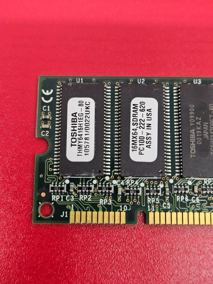 Toshiba THMY6416H1EG-80, 128MB PC100 SDRAM 16MX64 - Image 2 of 3