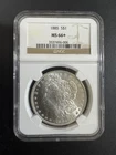 1885 $1 Morgan Silver Dollar MS-66+ MS66 plus NGC Certified United States Coin