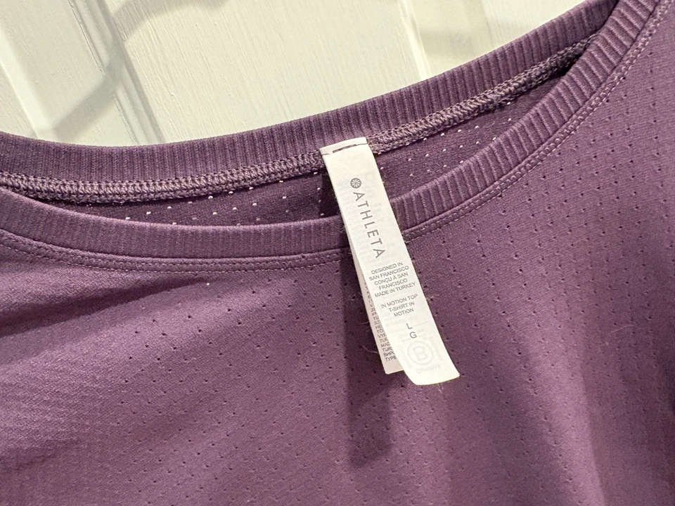 Athleta, Feminino, Tamanho G, Roxo, Camisa, Manga Longa, Ameixa - Imagem 4 de 4