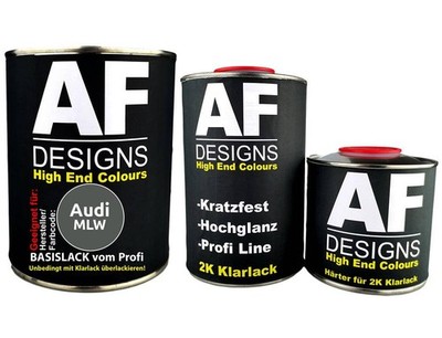 FÜR Audi MLW Canyon Grey Metallic 2,5L Autolack Set Klarlack Härter