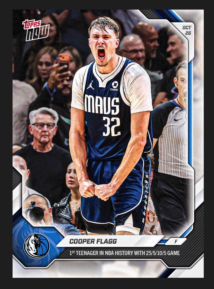 Cooper Flagg - 2026-27 NBA Topps NOW® - Card 34 Pre-Sale Dallas Mavericks