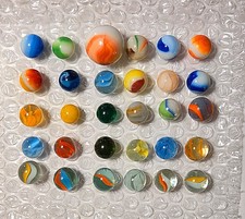 Vintage Marbles Mixed Lot of 25  28 