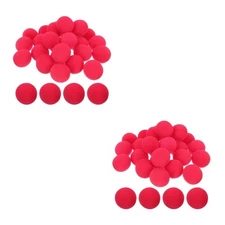 Set of 2 Clown Nose Sponge Ball Child Cosplay Prop Decor Carnival Supply