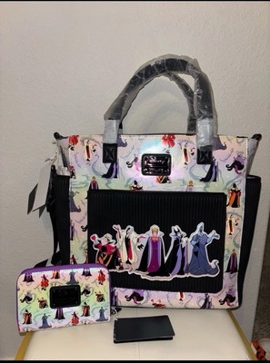 Disney Villains Loungefly Tote/Backpack With Wallet