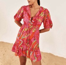 Farm Rio Fruit Brush Mini Dress  Size M