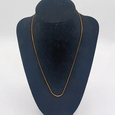 Vintage Napier Gold Tone Thin Chain Minimalist Classic Versatile Necklace