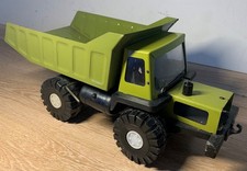 RARE Vintage USSR CCCP Metal Dump Truck Green Big Soviet Toy Tilting Bed 1970-80