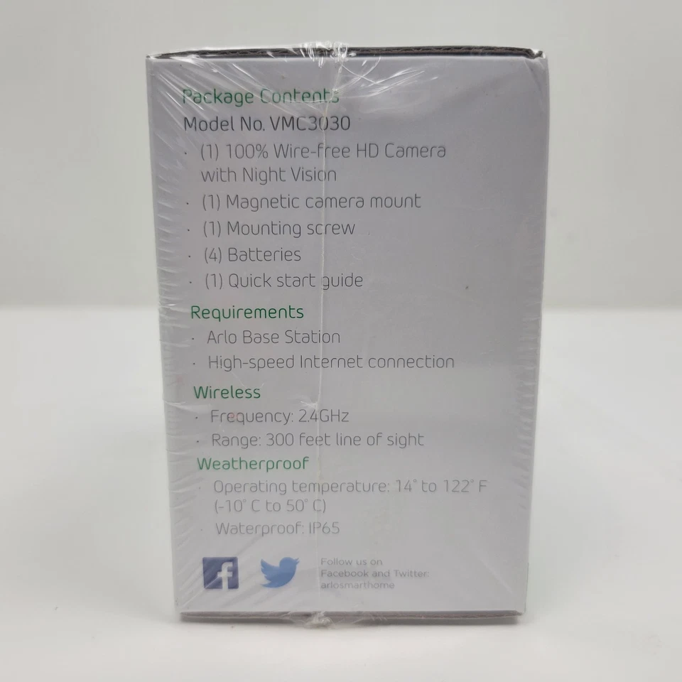 Cámara de seguridad HD adicional Arlo VMC3030-100NAS con detección de movimiento y visión nocturna Foto 3 de 3