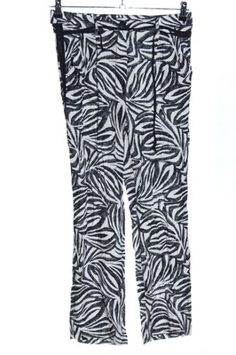 MORE & MORE Haremshose Damen Hose Gr. DE 36 schwarz-weiß Casual-Look