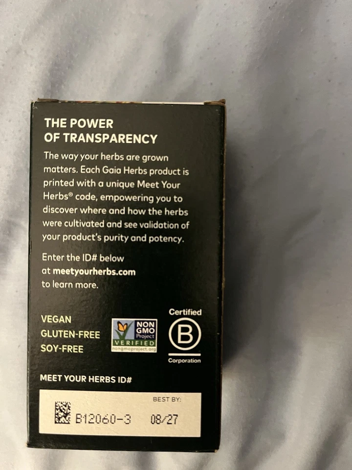 Fitocápsulas líquidas a base de hierbas veganas posbióticas postbióticas de jengibre Gaia Herbs  Foto 3 de 4