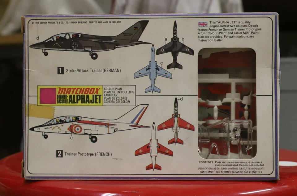 Matchbox Dornier-Dassault Alpha Jet, scala 1:72, kit PK-5 anno 1973 - Immagine 3 di 3
