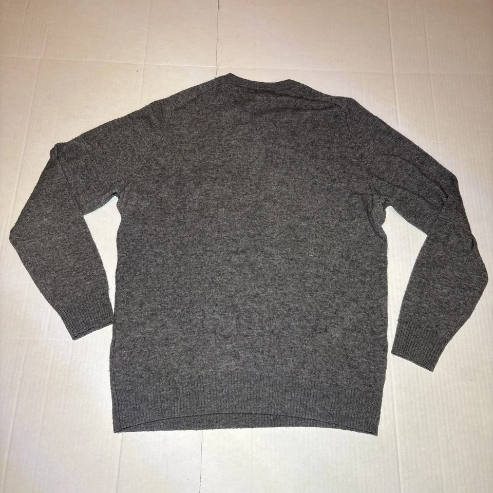 Suéter Muji Para Mujer Gris Lana Yak Cuello Redondo Preparación Talla Grande Foto 3 de 4