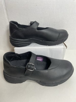 POTHIA Mt. Hood Black Work Leather Shoe Womens US 9 EU 39  Casual Mary Jane