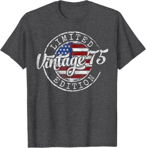 Vintage 1975 50. Geburtstag Geschenke für Männer Frauen 50 Jahre alt T-Shirt Hoodie - Bild 8 von 10
