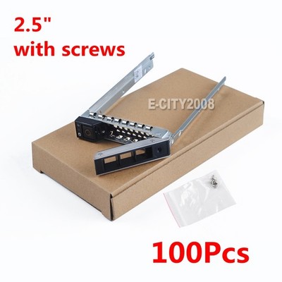 100Pcs Dell DXD9H 2.5'' 14TH GEN SAS/SATA HDD TRAY (with screws)