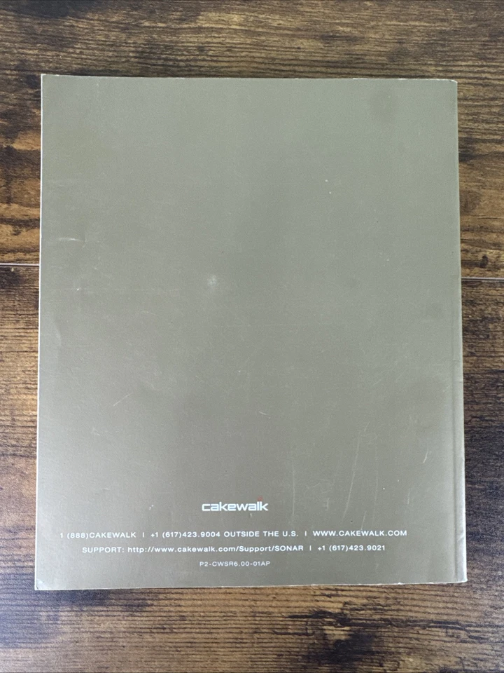 SONAR 6 Producer & Studio Edition User's Guide 2006 CakeWalk OEM Genuine Book - Image 3 of 4