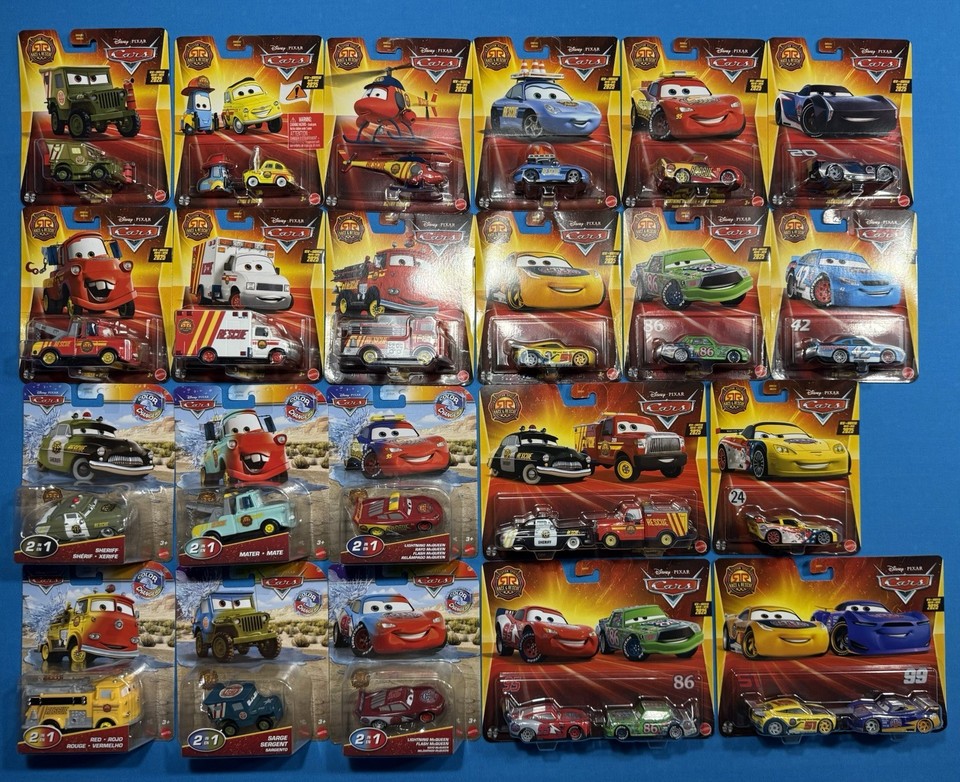 New 2025 Disney Pixar Cars RACE AND RESCUE COMPLETE SET First Edition 🔥 ...