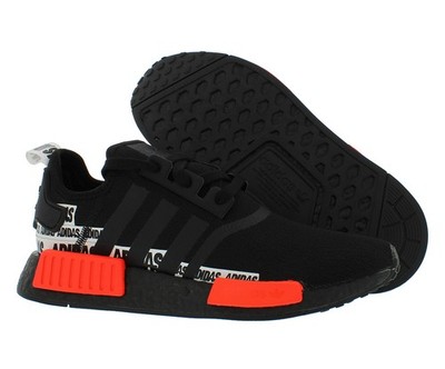 Adidas NMD R1 Mens Shoes Size 5, Color: Core Black/Core Black/Solar Red