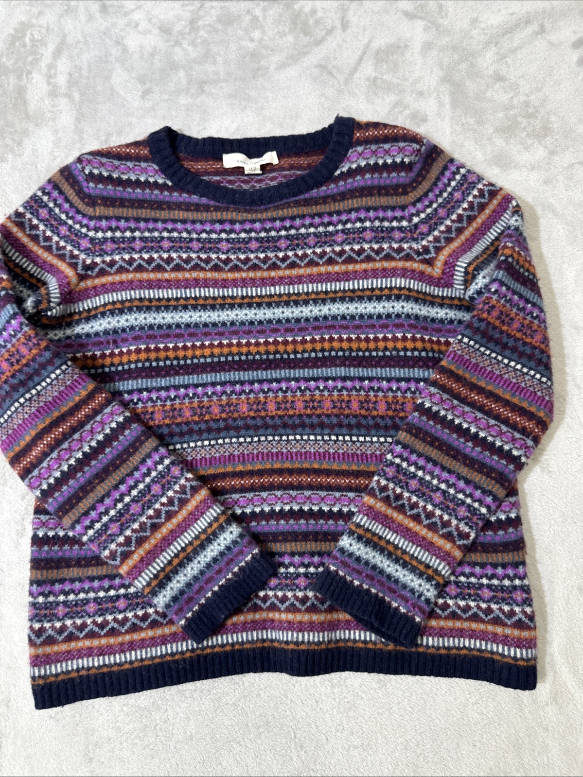 Seasalt Cornwall Fair Isle Sweater Percella Cove … - image 2