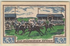 140745) Sport Jazda konna Bad Herzburger Wyścig, Brunszwik Notgeld 1923