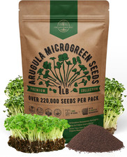 Arugula Sprouting Microgreens Seeds - Non-Gmo, Heirloom Sprout Seeds Kit, 1Lb
