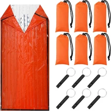 3 OR 6  Sierra Madre Emergency Sleeping Bag 84"X36" Waterproof Sierramadre Emer