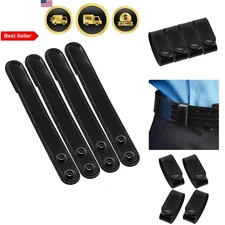 Duty Belt Keeper Black Belt Keepers Pack of 4 Double Snap Closure