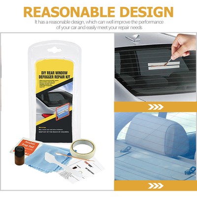 Degeler Pare Brise JIAWEIIY Kit De Réparation De Grille De Désembuage De Vitres Arrière De Voiture Pour Dégivreur Rayé, Kit De Réparation De Désembuage De Vitres Arrière Désembuage Voiture