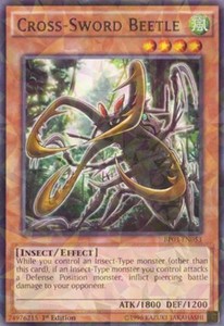 Cross-Sword Beetle - BP03-EN053 - Shatterfoil - 1st Edition x3 - Near Mint