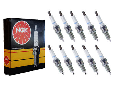 10x NGK Zündkerzen PFR8B-9 PORSCHE