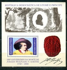 Sao Tome_360 1982 Goethe SHEET MLH