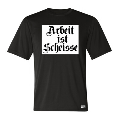 EAKS  Herren T-Shirt ARBEIT IST SCHEIßE Punk Party Saufen Fun arbeitslos Hartz 4