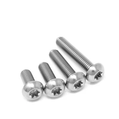 RACETI M5x 10 12 15 20 25 Titanium Button Head Torx t25 Screw Bolt Ti Low Profile x 0.8
