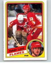 1984-85 O-Pee-Chee #229 Hakan Loob  RC Rookie Calgary Flames V64348